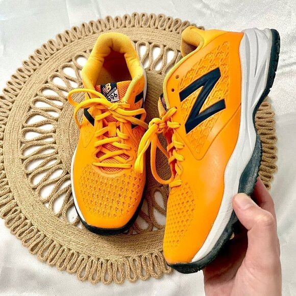 New Balance 996 KC996OGY Orange Tennis Sneakers Women's Size 6 - Picture 2 of 12